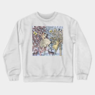 Fairies in the Magical Forest Crewneck Sweatshirt